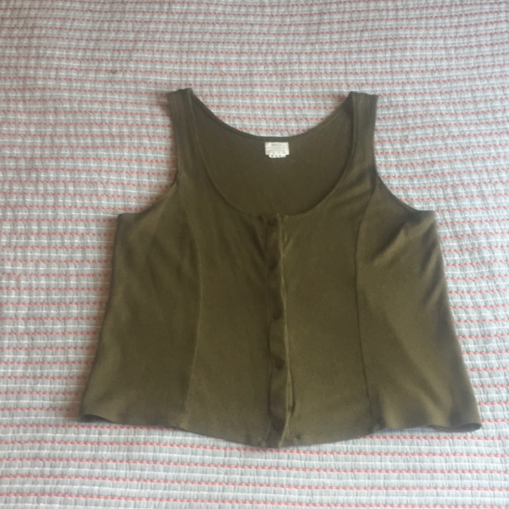 Button up tank top RVCA